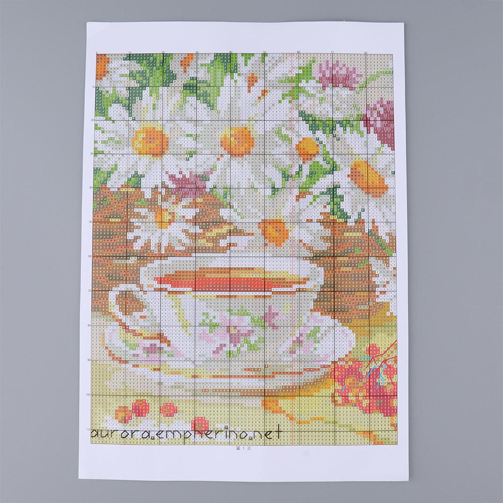 Cross Stitch Printed Canvas Ch - Chamomile Tea 评论和价格