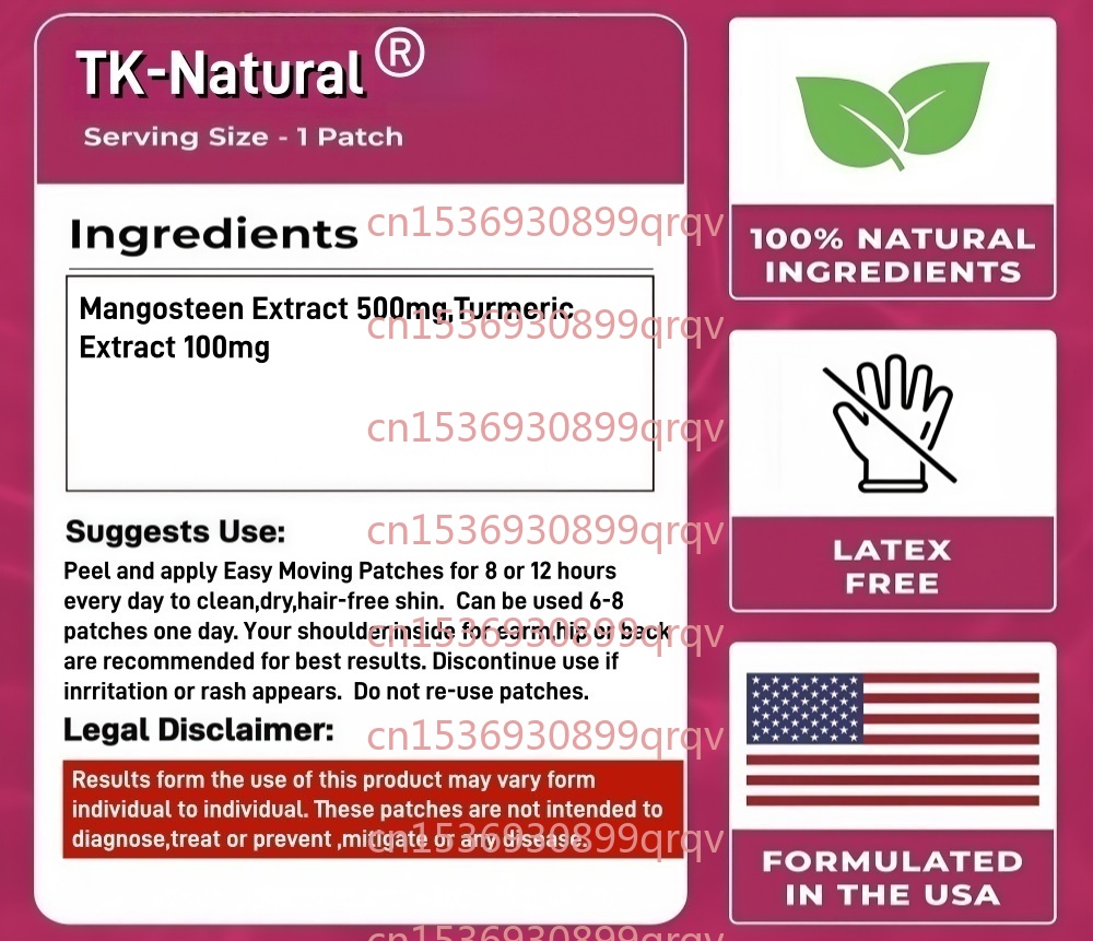 30 Patches Mangosteen + Turmer - Turmeric 评论和价格